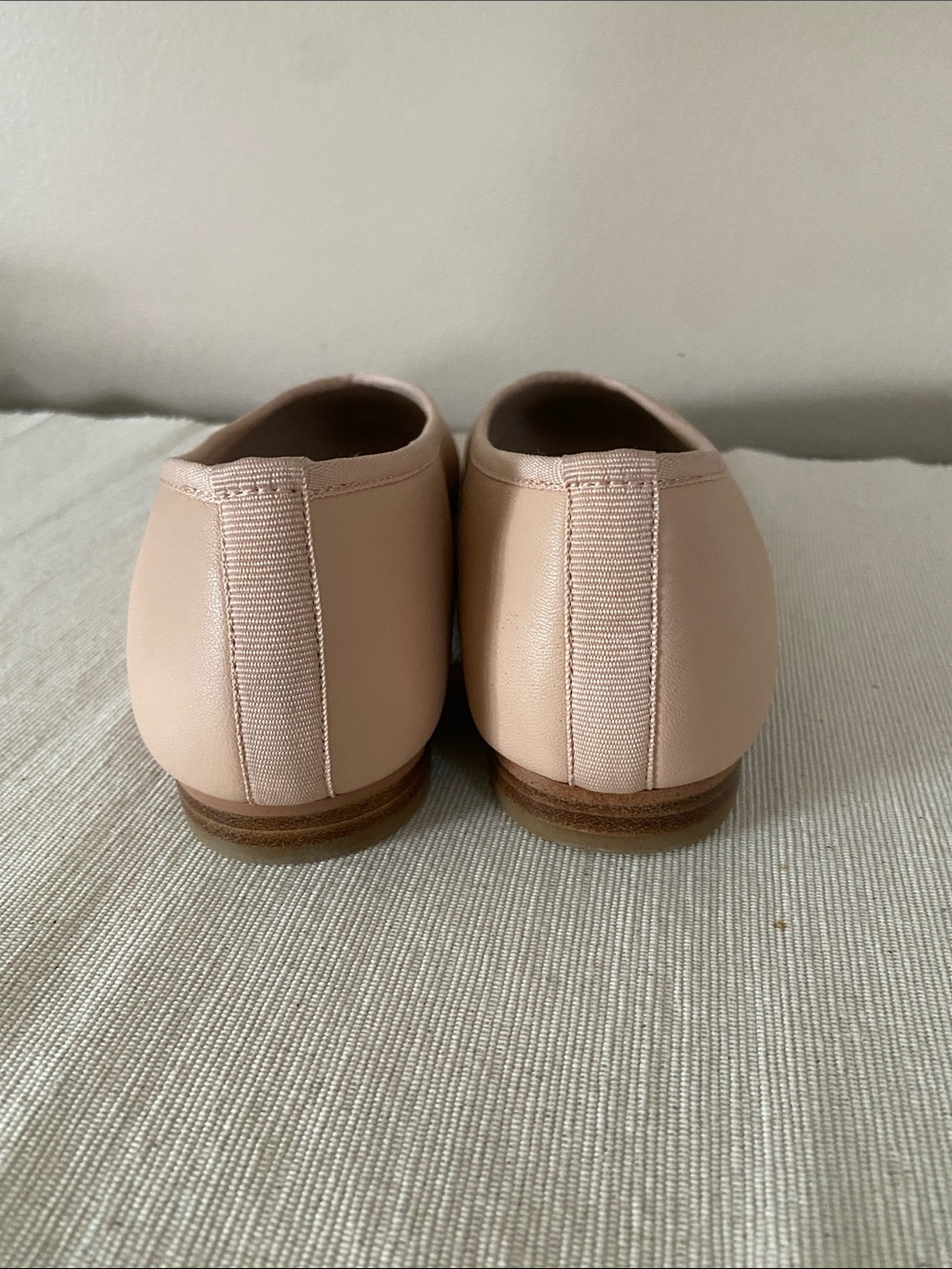 Tuckernuck Ballet Pink Leather Nina Flats Nude Size 7 - Picture 10 of 10